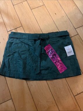 Almost Famous Teal Mini Skirt with Tie Waist